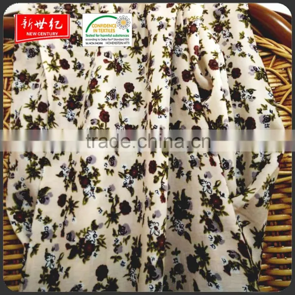 Oeko-tex Standard 30*30 68*68 120gsm Plain Style Printed Rayon Fabric photo-2