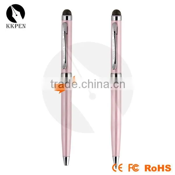 KKPEN Slim 2 In 1 Metal Stylus Touch Pen Multi-color Cheap Promotional Metal Ballpoint Pens photo-5