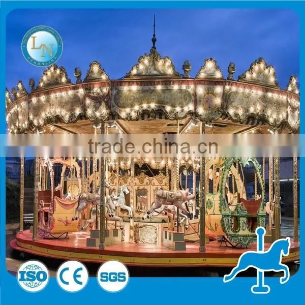 Europen Style! Lino Amusement Park Rides 72 Seats Luxury Merry go Round Carousel Rides for Sale photo-4