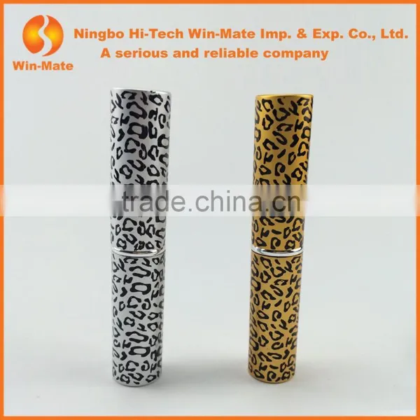 Custom Made Mini Size Leopard Color Synthetic Hair Face Use Retractable Powder Brush photo-2