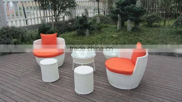 6Pcs Garden Bullet Shape Stackable Sofa Set Space-saving Sofa Furniture photo-2