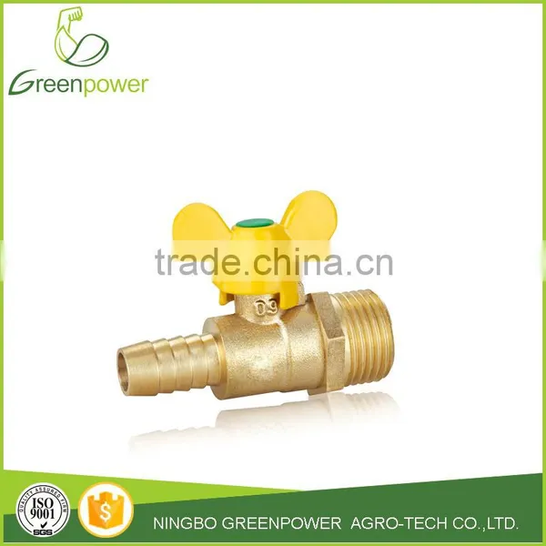 Male Thread Butterfly Brass Gas Valve