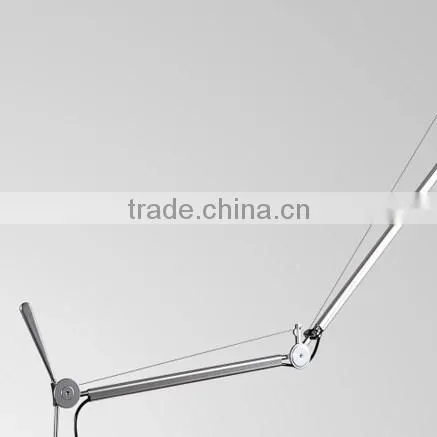 Modern Ceiling Foldable Stainless Fabric Shade Desk Lamp photo-5