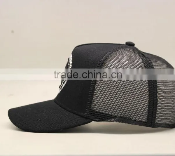 Custom 5 Panel Mesh Cotton Fabric Trucker Cap photo-4
