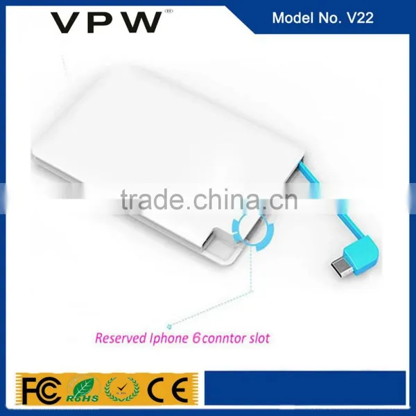 Promotional Gife Super Slim Customized Logo 5000mAh Portable Credit Card Power Bank photo-2