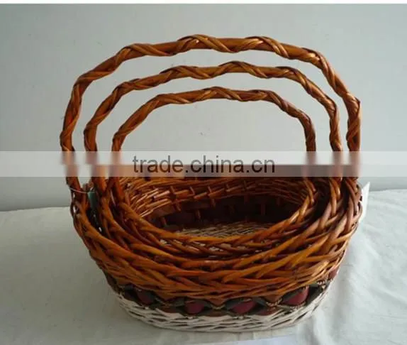 Eco-friendly Willow Basket Sets/willow Fruit Baskets/fruit Basket Drawing photo-4