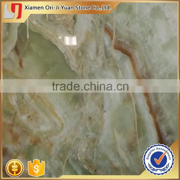 Good Quality OEM Royal Pure Green Onyx Stone Slabs photo-5