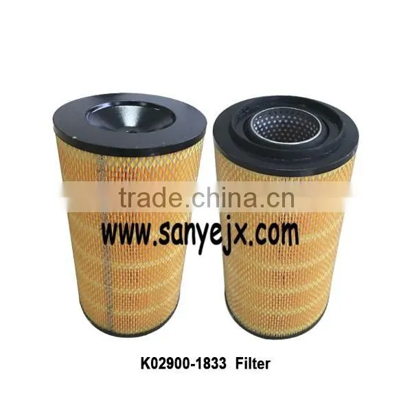 Truck Spare Parts K02900-1833 Element Assembly Filter Car Diesel Engine Parts