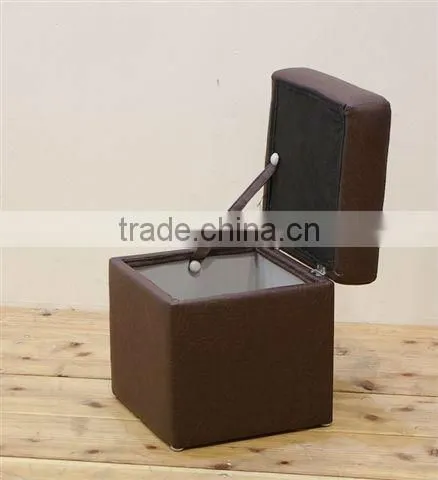 Multifunctional Modern Two Seat Square Stool With Storage photo-5