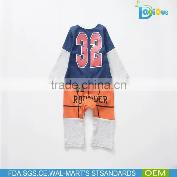 Wholesale Long Sleeve Football Pattern Newborn Baby Clothes From China Supplier photo-3