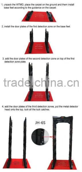 Fast Install East Operation Police Equipment Portable Door Frame Metal Detector photo-3