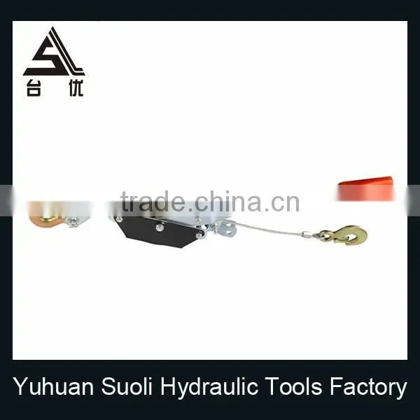 1T Mini Hand Cable Puller With Double Gear Double Hook photo-2