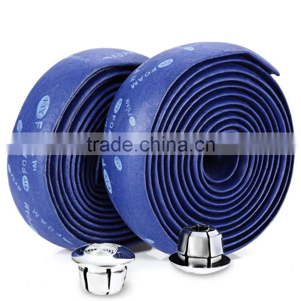 7 Colors 2pcs Bike Accessories Cycling Cork Handlebar Handle Tape Bicycle Bar Ribbon Wrap With 2 Bar Plugs photo-2