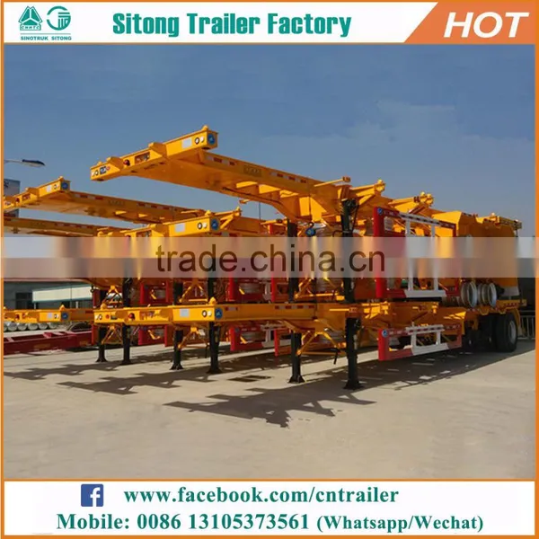 Wholesale Container Transportation Semi-trailer Customized 20 Shipping Container Trailer photo-3