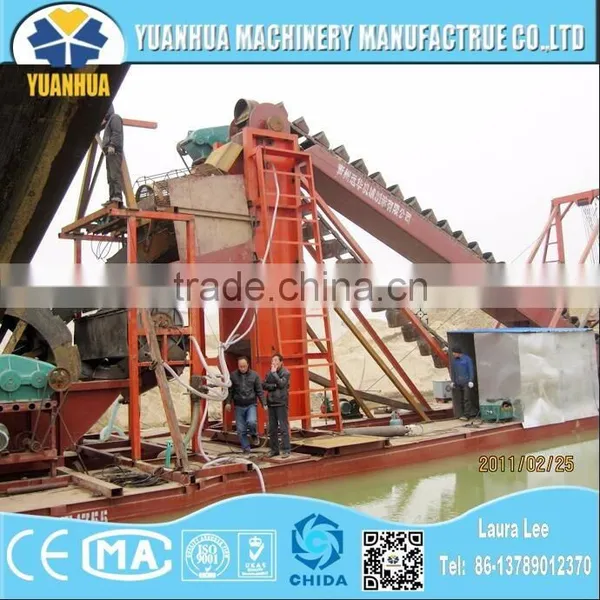 Bucket Chain Wheel Dredger and Dredger Ship for Gold Mining photo-6