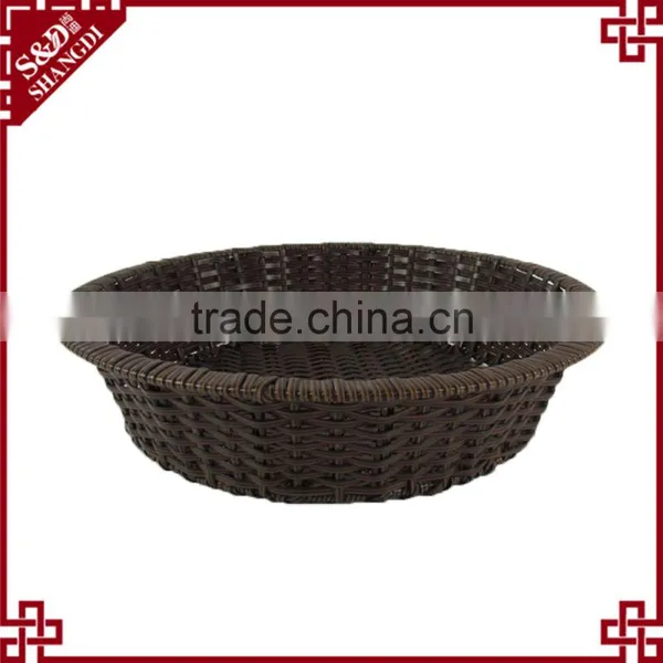 New Wholesale 3 Tier Rattan Basket Fruit and Vegetable Supermarket Display photo-4
