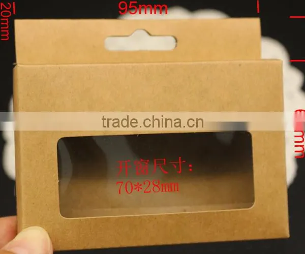 Supplier Kraft Paper Packaging Box With Clear Window for Cell Phone Accessories, Paper Boxes photo-2
