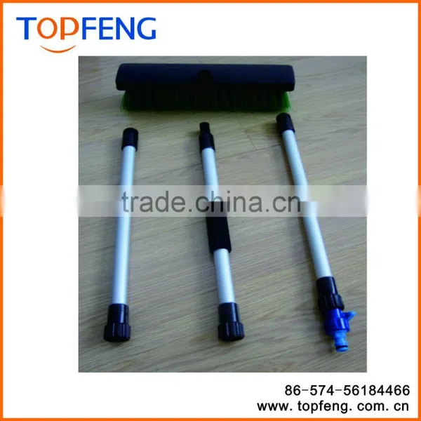 Garden Hose Adjustable Wash Brush With On/Off Bristle Brush photo-5