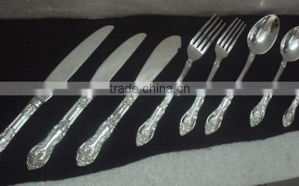 Silver Plated Brass Embossed Cutlery Set, Novelty Cutlery Set, Elegant Cutlery Set, Fancy Cutlery Set, Catering Supplies photo-5