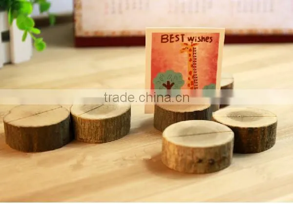 Wooden Stake Round Photo Clip photo-3