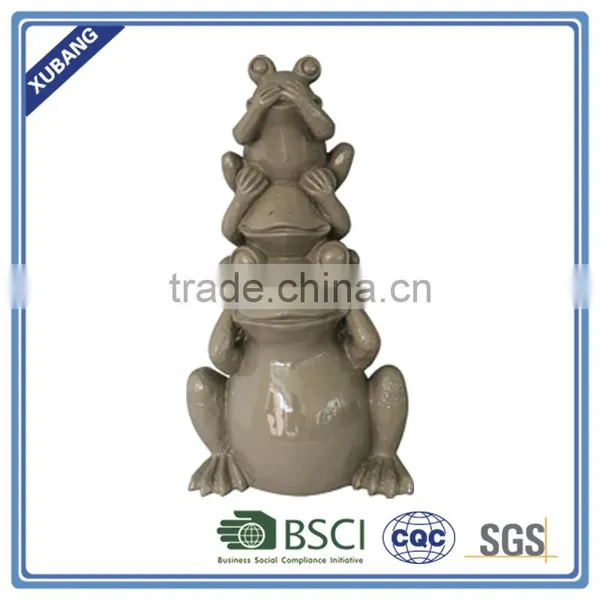 New Design Poly Resin Frog With Camera Figurine photo-3