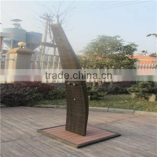 Nice Resort Furniture Wicker Curve Shower Rack photo-3