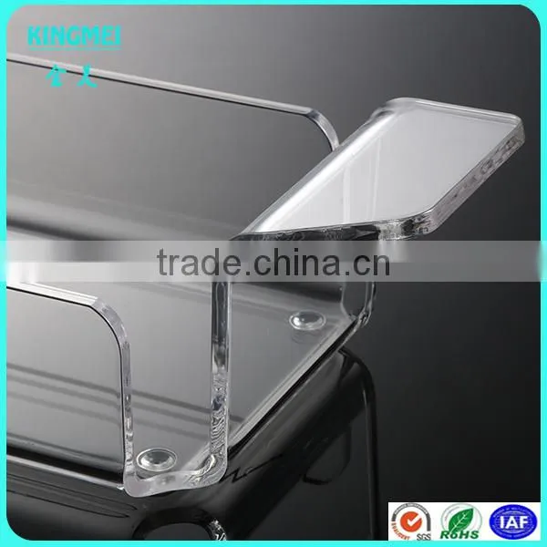 Wholesale Custom Lucite Plastic Rectangle Pop Acrylic Serving Tray Acrylic Condiments Tray photo-4