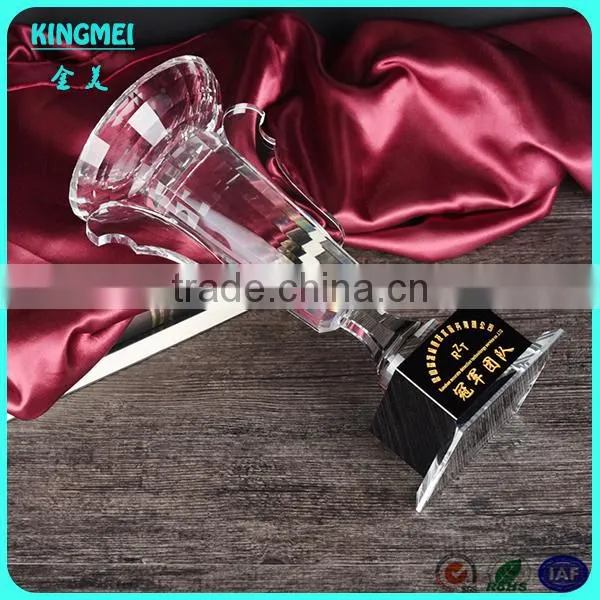 Fashion Transparent Crystal Glass Award Golf Ball Cup With Ball Top photo-6