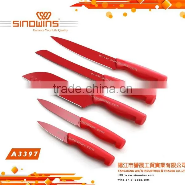 A3377 Deluxe Design High Quality Stainless Steel Kitchen Knife Set photo-5