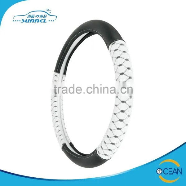 Colorful Polyester Car Customized Steering Wheel Cover photo-3