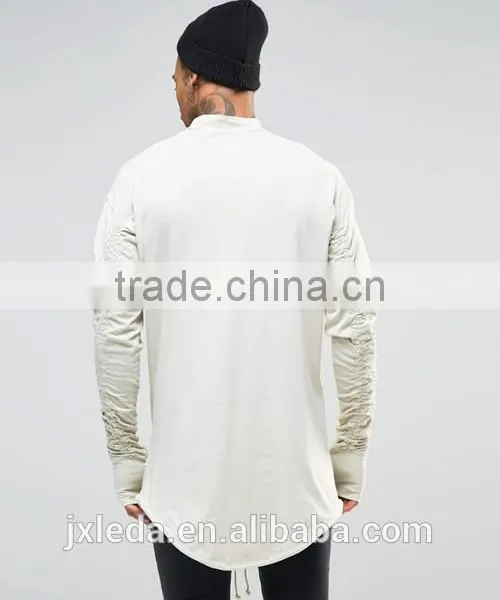 Top Sale Soft Plain Casual Long Sleeve Turtle Neck Men T-shirt Supplier in China photo-2