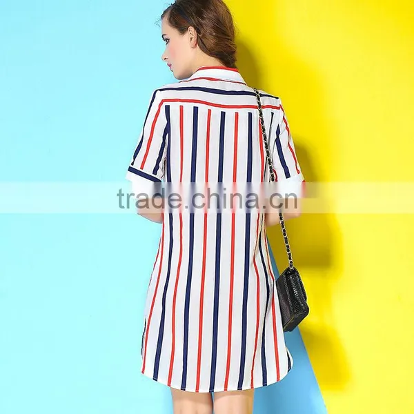 2015 Hot Sale 100%cotton Fabric Casual Dress Tshirt Dress photo-3