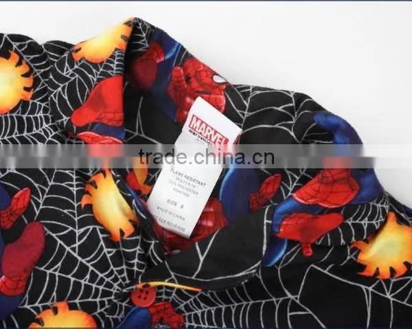 Spider Man Printing Fire Prevention Sleep Wear Kids Sleeping Wear photo-3