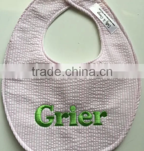 New Arrival Baby Shower Gift Seersucker Bib photo-5