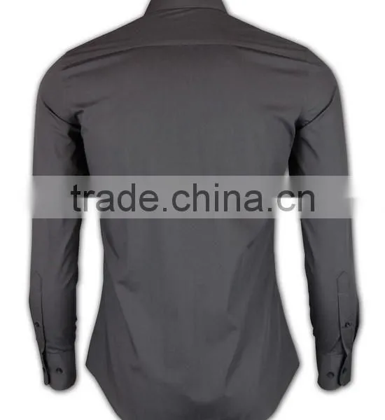 2015 Hot Sell Wholesale Men's Custom Blank Organic Cotton Shirts photo-3