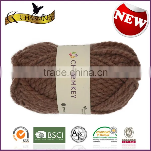 Charmkey Thick Knitting Yarn Sweater Yarn Acrylic Wool Blended Yarn Wholesale From China photo-2