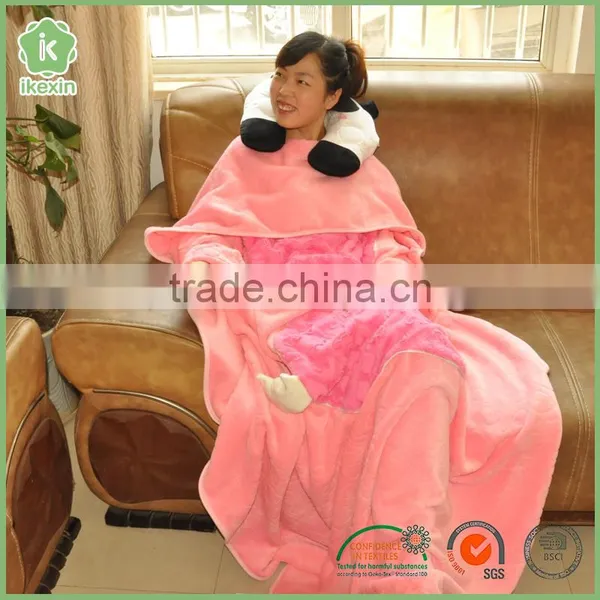 Beautiful And Soft 100 Polyester Minion Snuggie Blanket photo-2