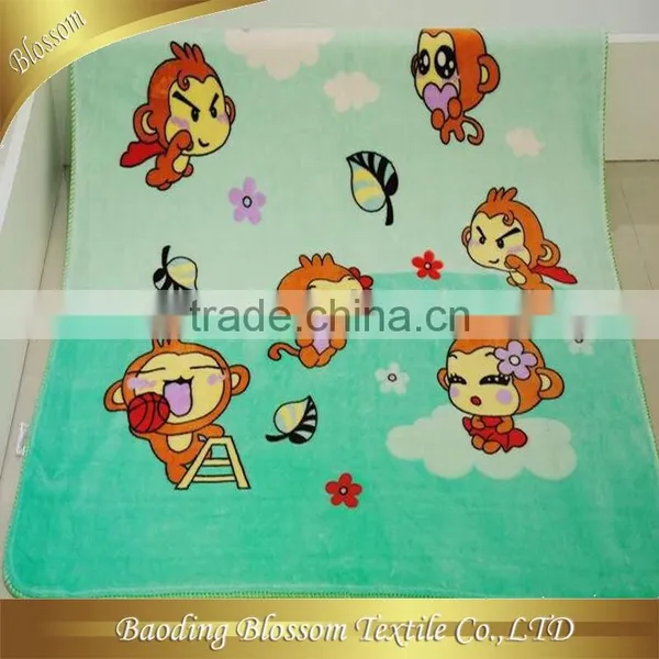 China Supplier 80%polyester 20%polyamide Microfiber Print Baby Blanket 80*80cm photo-3