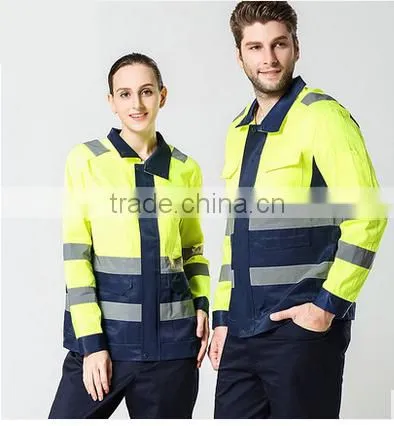 New Fashion Yellow Safety Reflective Jacket Unisex Workwear photo-4