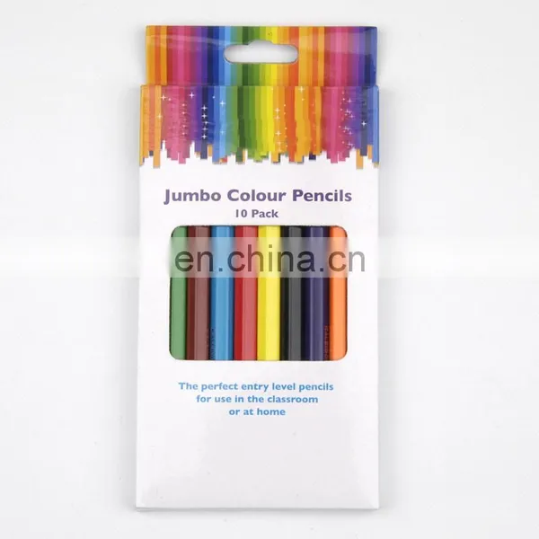 10 Colors High Quality Thick Wooden Colored Pencil Set photo-3