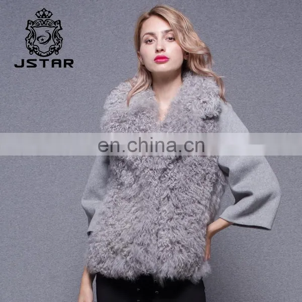 Lamb's Lapel Cashmere Latest Design Coats Womens Wool Coat photo-3
