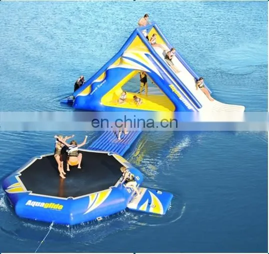 Best Price Inflatable Trampoline on Water ,inflatable Jumping Platform,water Park Floating photo-4