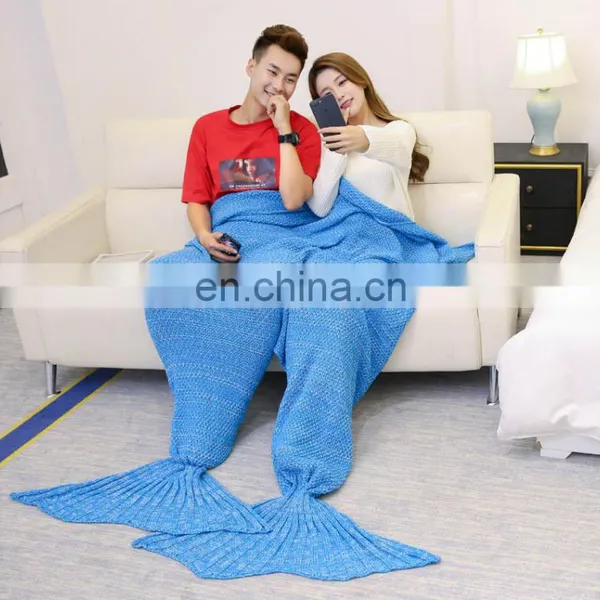 Wholesale Blanket Double Mermaid Tail Blanket photo-6