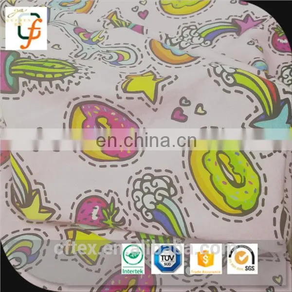 Lowest Price Custom Digital Printing Cotton Lycra Knit Fabric for Baby photo-5
