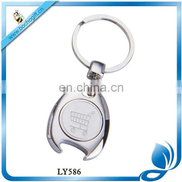 Euro Coin Key Holder, Trolley Coin Keyring, Coin Holder Keychain photo-4