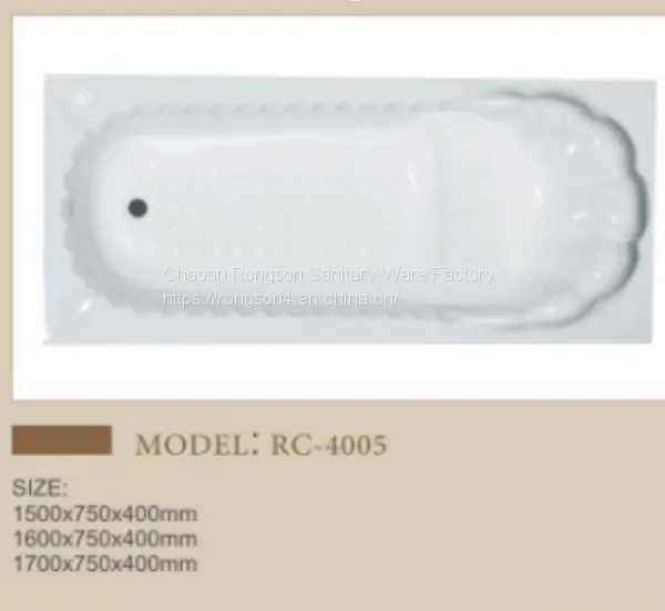 Wholesale Euro Hotel Home Apartment Good Sale Design Bathroom White Drop in Acrylic Tube in Cheap Price photo-4