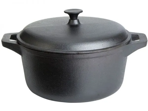 Hiseph Cast Iron Ducth Oven Casserole With Lid and Handle HS-132 photo-2