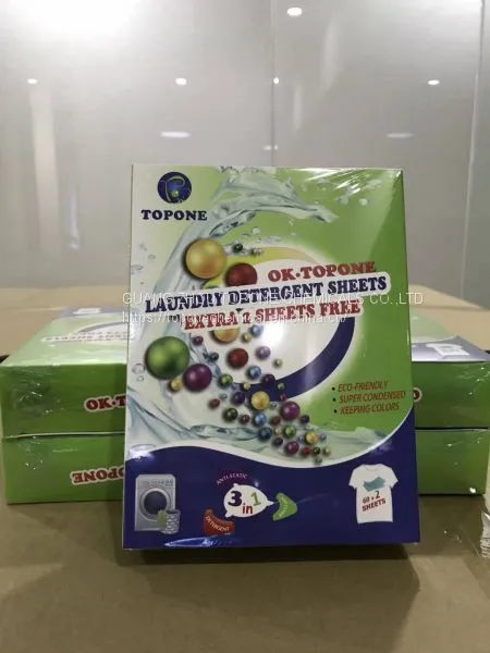 Topone New Product Laundry Detergent Sheet Wash Clothes