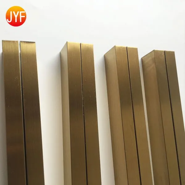 Professional team stainless steel chrome t shape ceramic tile corner trim