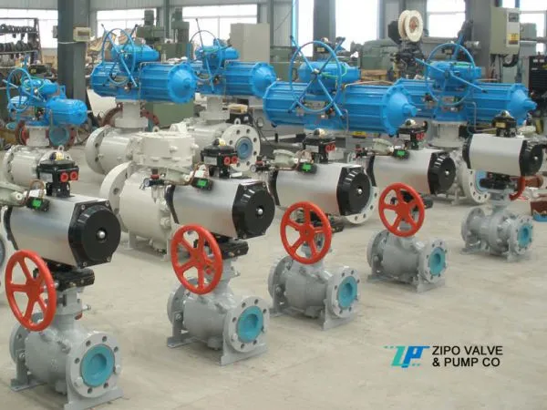 Emergency Shut Down Pneumatic Actuated Trunnion Mounted Ball Valve photo-2